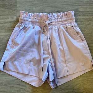 Lavender High Waist Work Out Wind Breaker Shorts